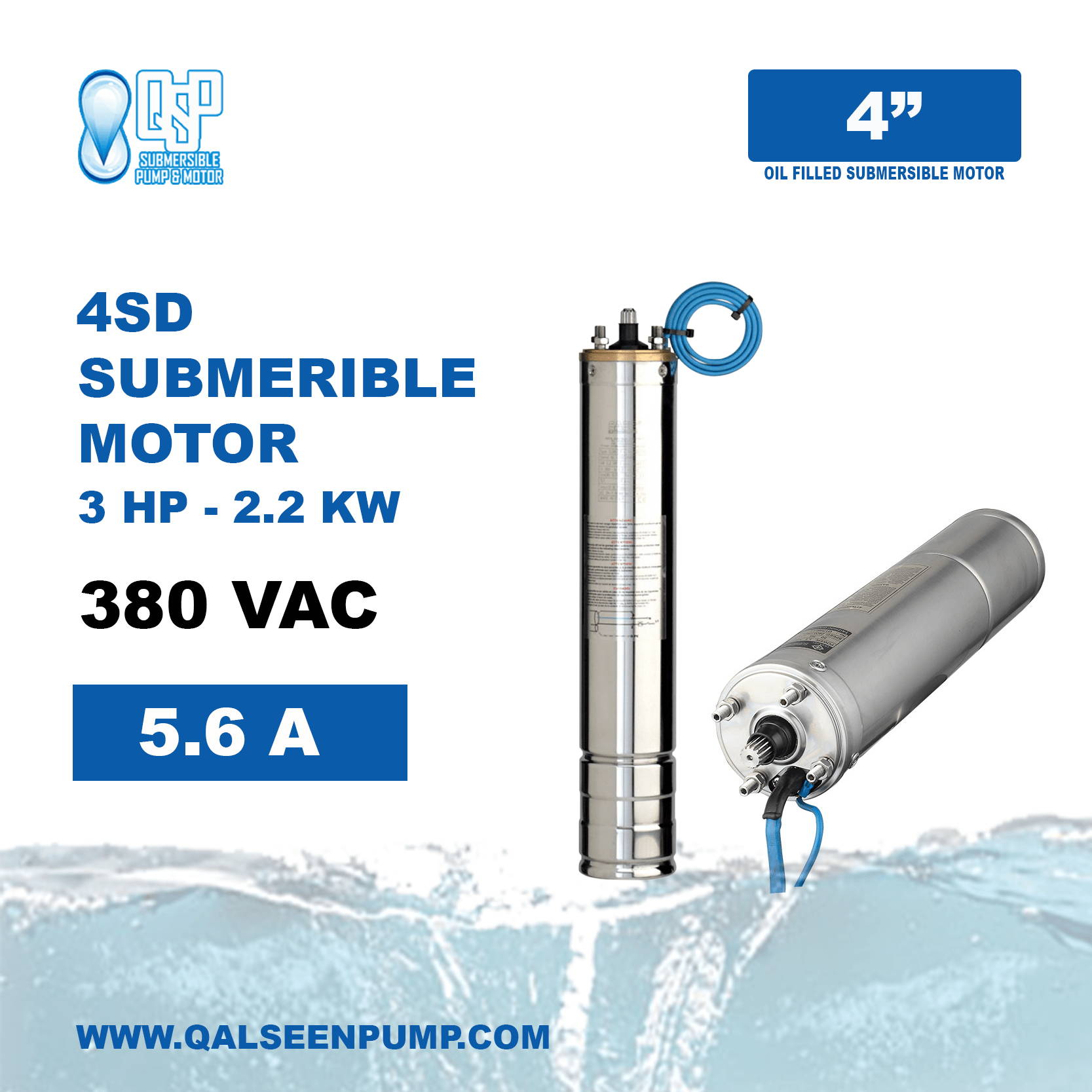 Submersible Motor, 3 HP Submersible Motor Best Price